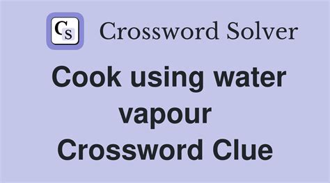 cook in water crossword clue|cook in water 1 answer.